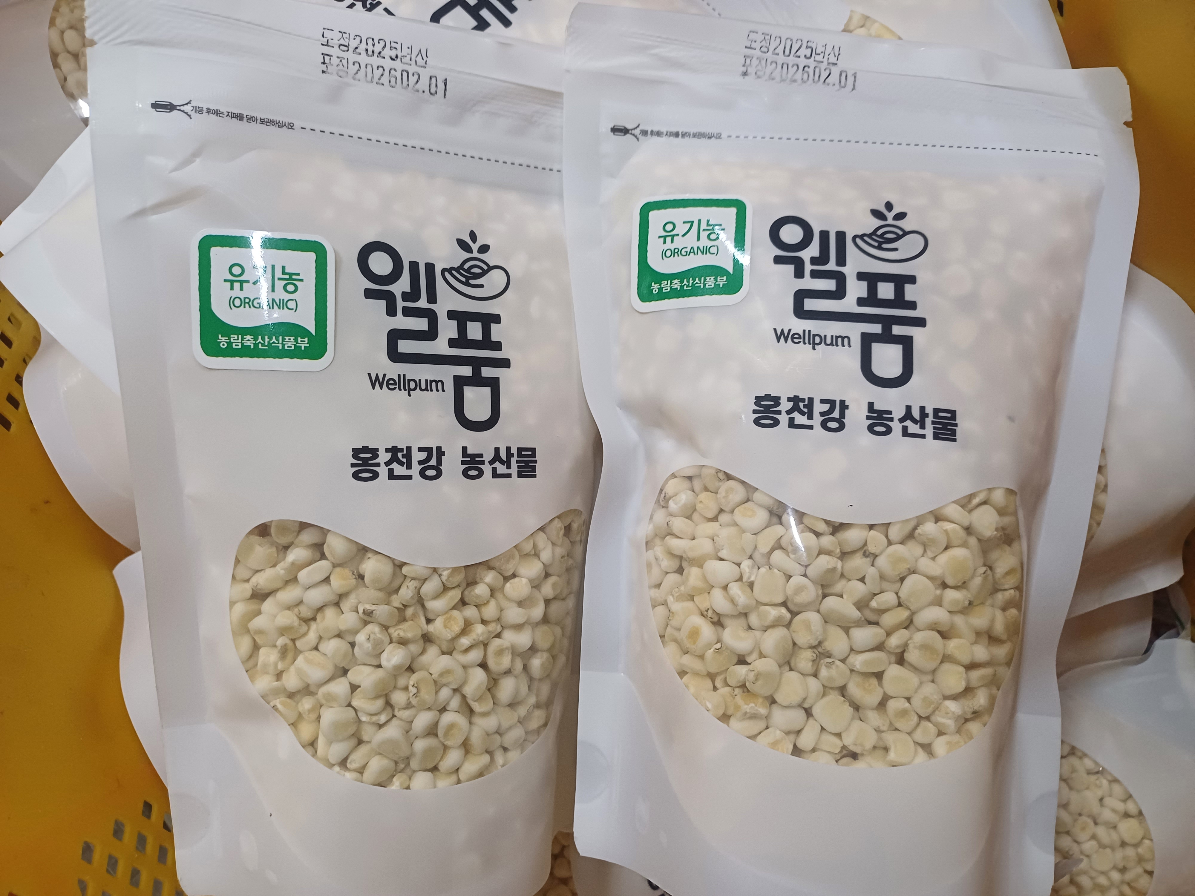 유기농 강원도 찰 옥수수 거피 깐 옥수수알 간편팩 1kg 외 - 상세 이미지 3