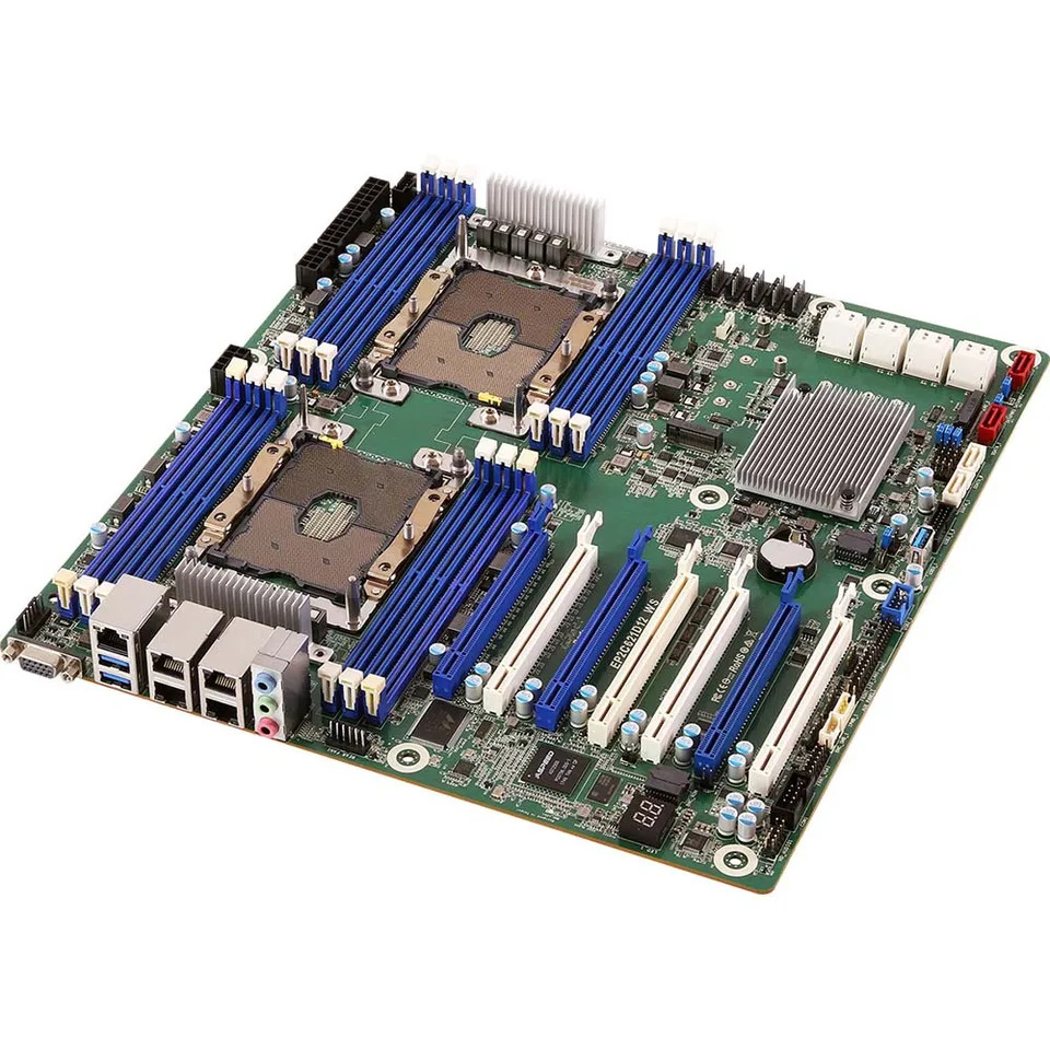 ASRock호환 워크스테이션 마더보드 EP2C621D12 WS 듀얼 슬롯 지원 LGA3647 2 세대 DDR4