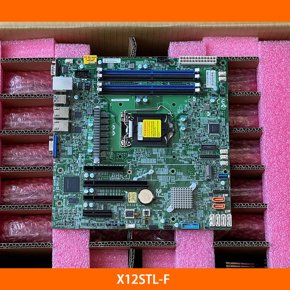 슈퍼마이크로 C252 LGA-1200 PCIE 4.0 M- 128GB DDR4-3200MHz 6XSATA 3 서버 마더보드 X12STL-F