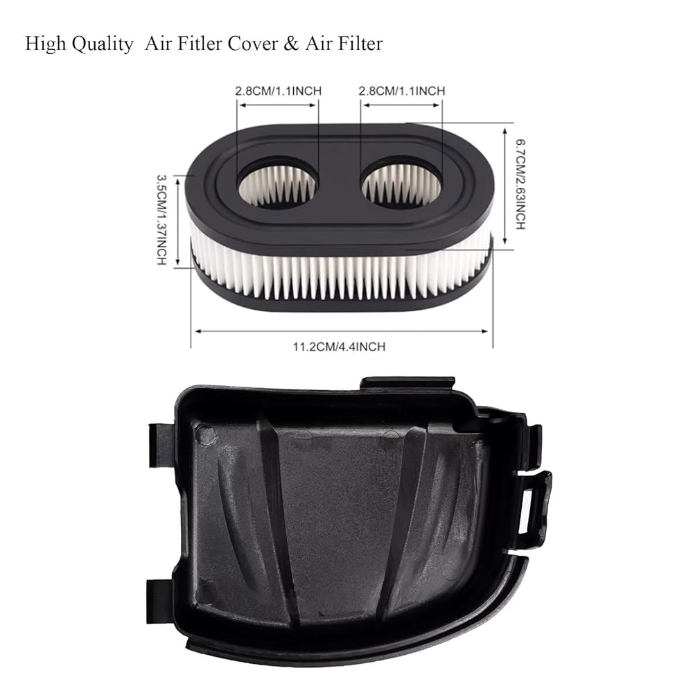 Air Fitler 커버 및 에어 필터 키트, 호환, Craftsman 튠업 163cc 기계와 M110 깎는 725 잔디 M230 104M020008F1용 - 상세 이미지 3