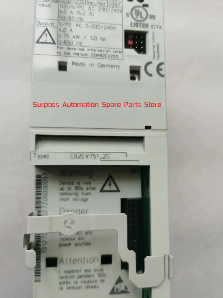 E82EV7512C 리퍼 인버터 0.75kW/220V 기능 작동 OK