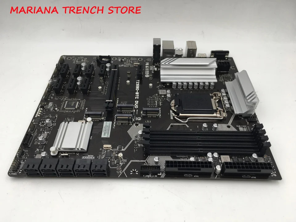 바이오마더보드TZ590-BTC DUO 소켓 1200세대 11 세대 코어 프로세서 DDR4 PCIe 3.0 USB 3.2 M.2 SATA3 6 Gb/s