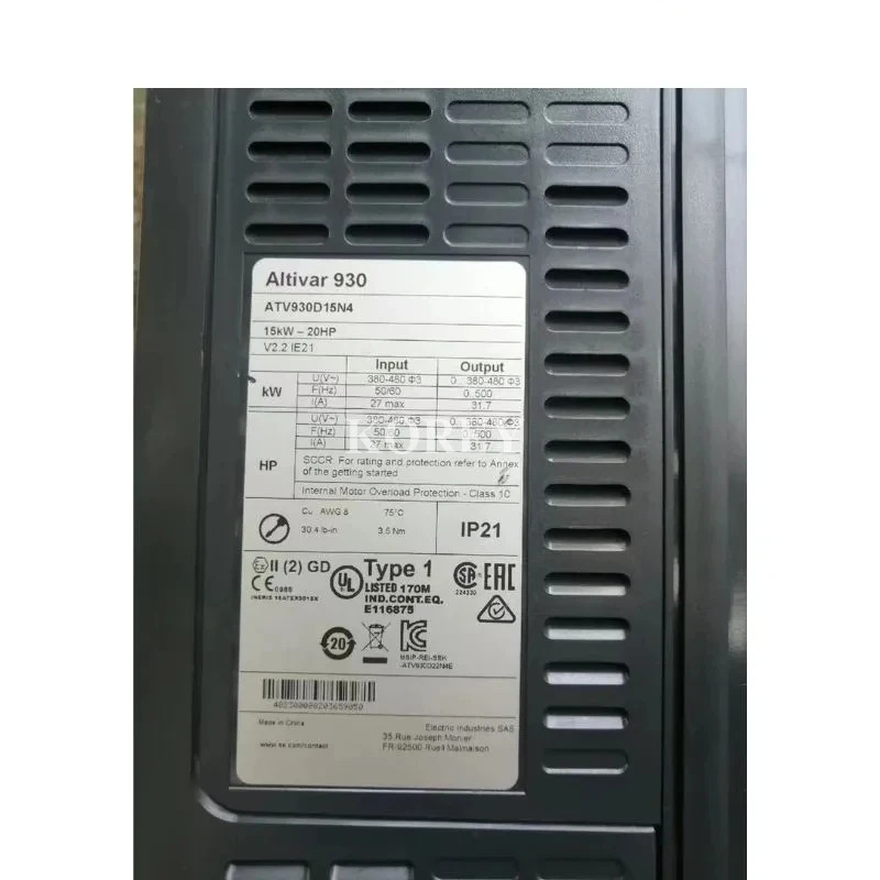 인버터 ATV930D18N4 ATV930D15N4