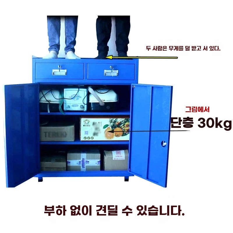 정비 철제공구함 캐비넷 서랍형공구함 회백색 기본형 - 상세 이미지 4