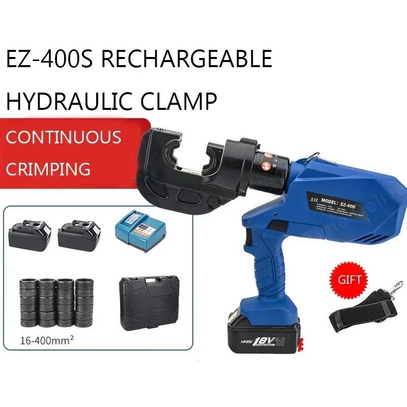 EZ-400 EZ-300 충전식 유압 플라이어 전기 크림핑 도구 DC18V 5Ah 충전