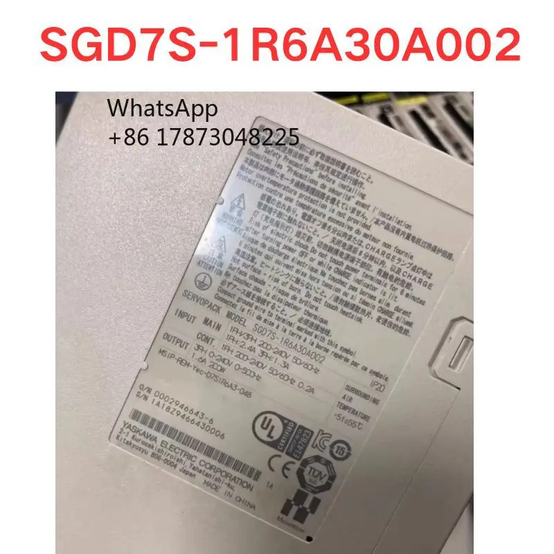 리퍼 SGD7S-1R6A30A002 서보 드라이버 기능 OK