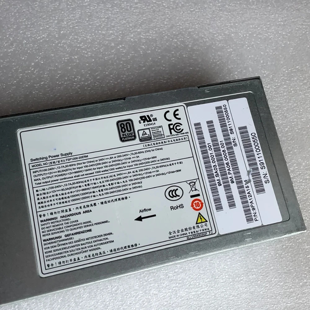 FSP 서버 전원공급장치 1200W FSP1200-20ERM용