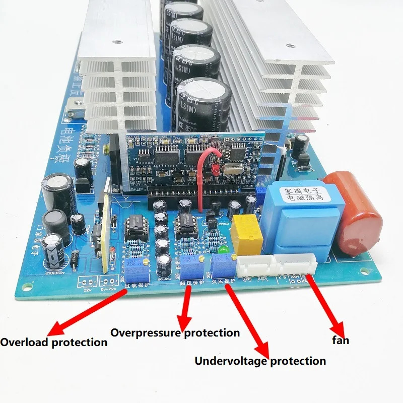 주파수 순수 사인파 인버터 마더보드 회로 기판 12V 24v 48v 60v 220v/110v 50HZ/60HZ 발 전원
