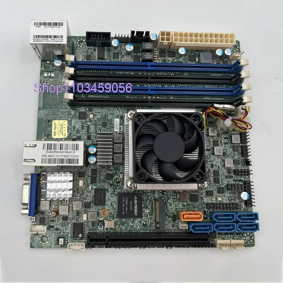 슈퍼마이크로 서버 마더보드 X10SDV-4C-OS017 ITX XEON D1521 NAS X10SDV-4C-TLN2F