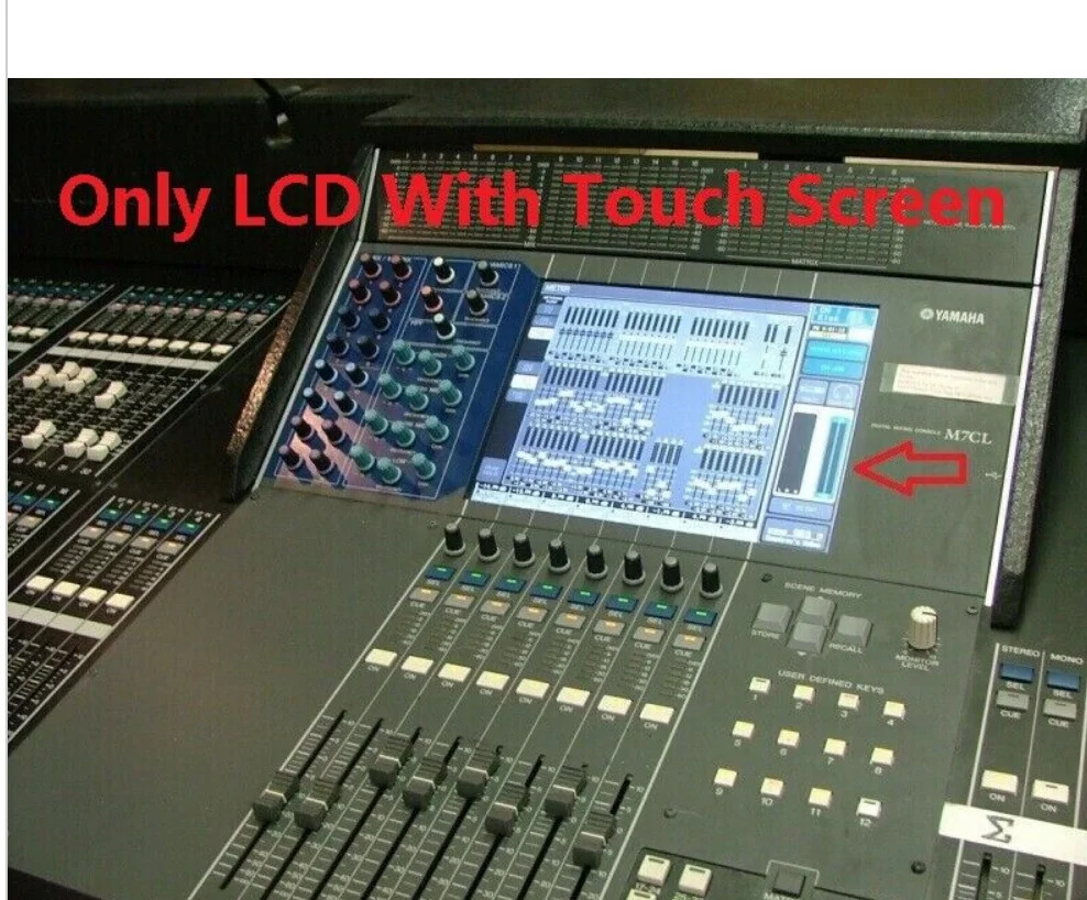 야마하호환 M7CL-48 터치 스크린 LCD 디스플레이 WE96080R-게시물원본 타이틀을 표시