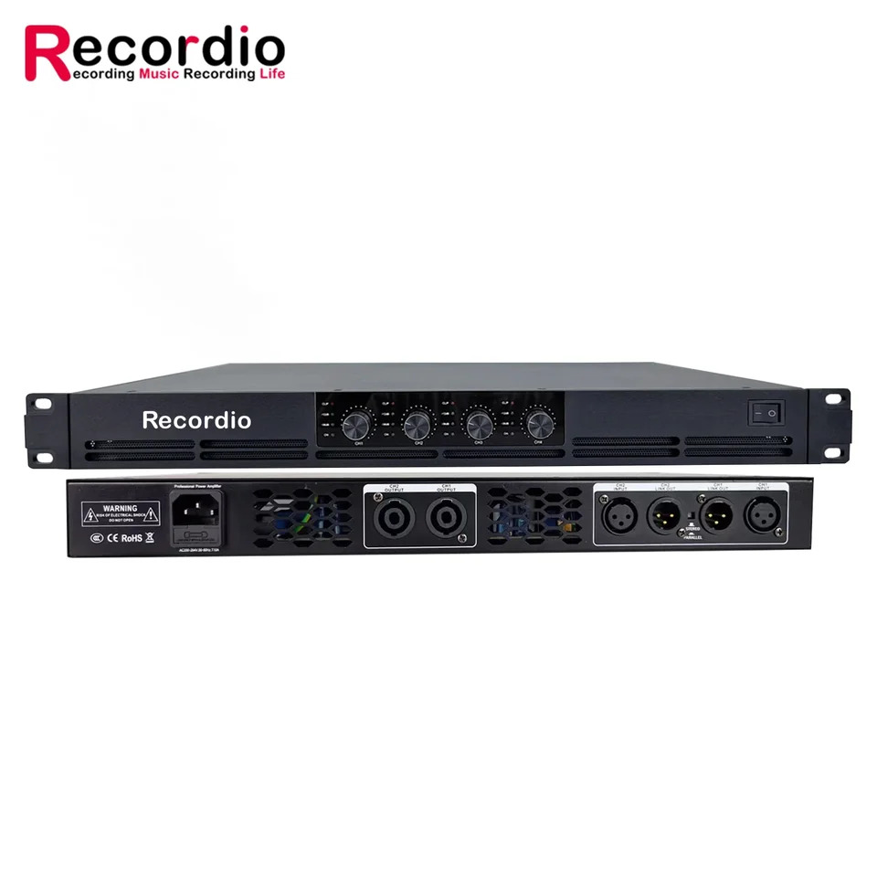 GAP-G12004 프로 D 4 채널 파워 고성능 1UXLR 입력 홈 시어터용