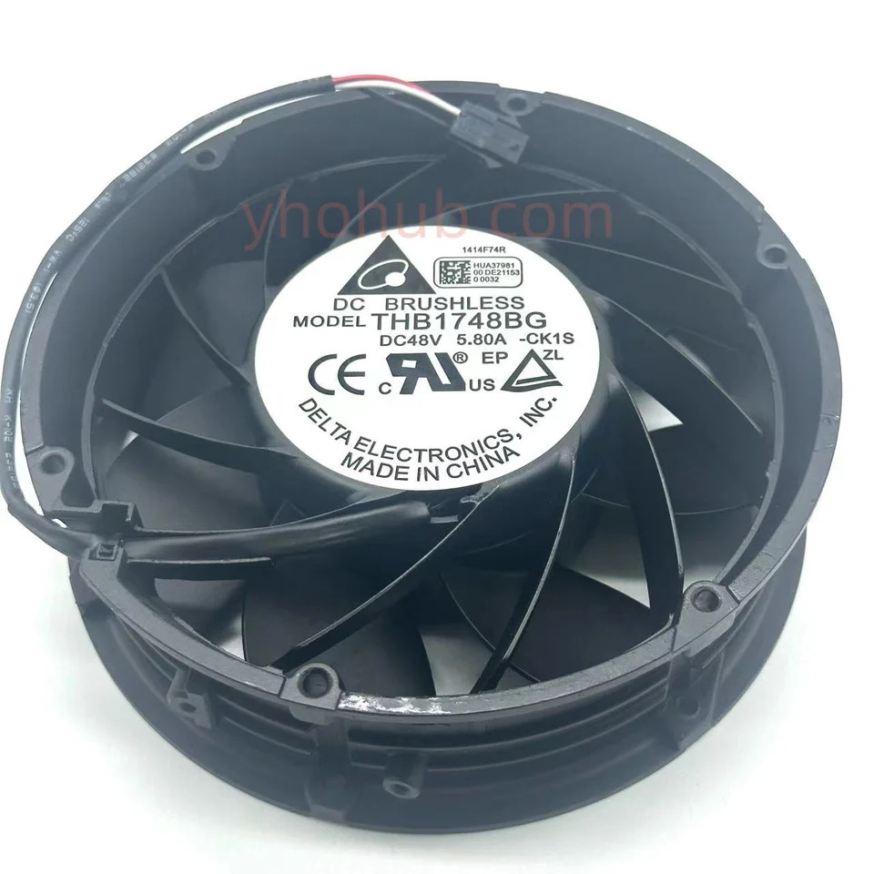 Delta Electronics THB1748BG 9L77 DC 48V 5.8A 172x172x51mm 4 선 서버 냉각팬