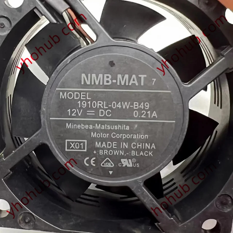 NMB-MAT 3 선 서버 냉각팬 1910RL-04W-B49 X01 DC 12V 0.21A 47x47x25mm