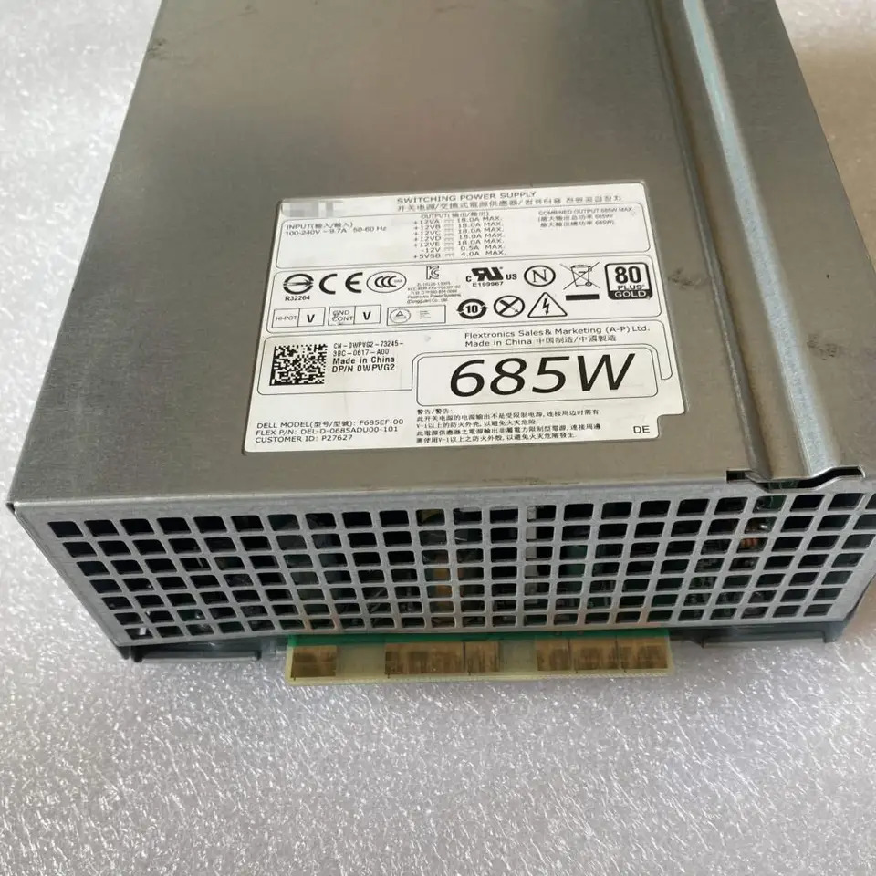 F685EF-00 F685EF-01 DELL T3610 T5610 685W 워크스테이션 전원공급장치