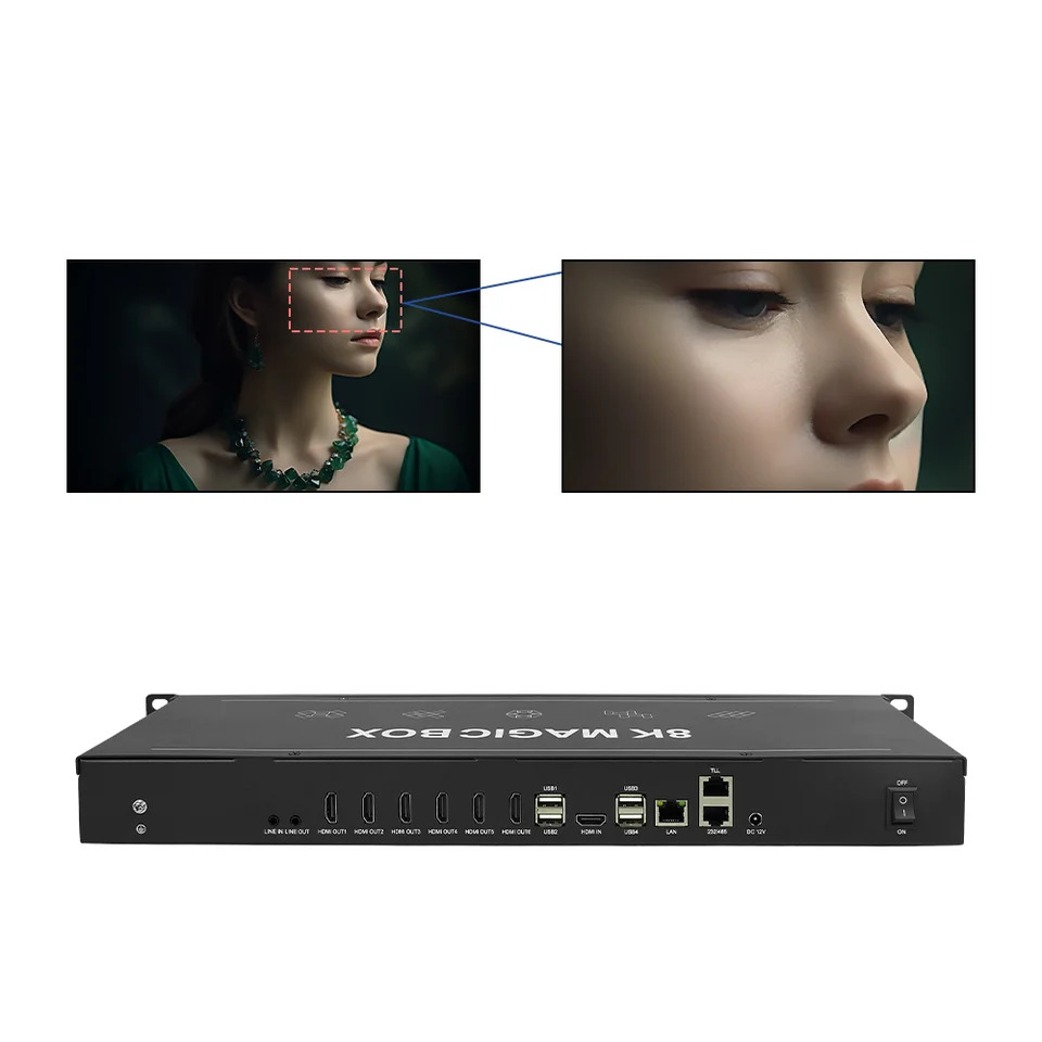 Bitvisus PIP 포인트 투 아트 비디오 월 LCD LED 프로세서 7680x4320  60Hz