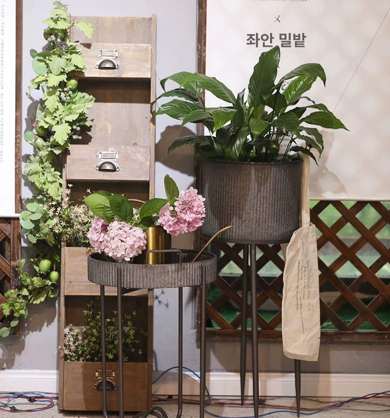 다용도 미니바구니 정리함 철제바스켓 와이어 미니바스켓 빈티지바구니 빈티지양철통 - 상세 이미지 5
