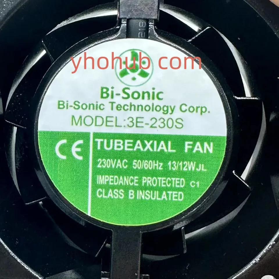 Bi-Sonic 2 와이어 서버 냉각팬 3E-230S AC 230V 13W 80x80x38mm