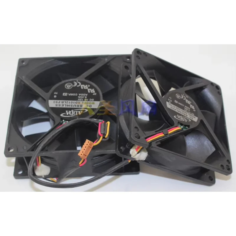 ADDA AD0912UB-A73GL AD1012DB-F93 냉각팬 DC 12V 0.39A 0.33A 92x92x25mm 105x105x38mm