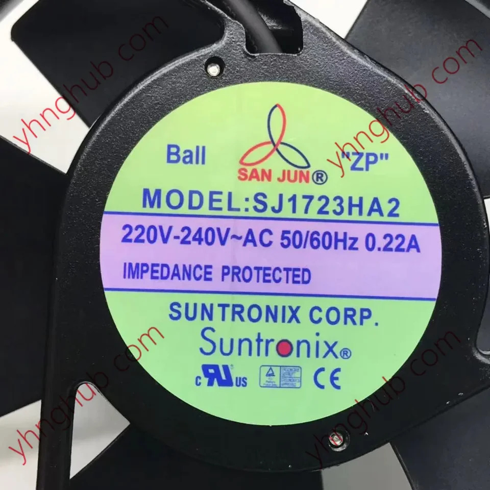 San Jun 서버 냉각팬 AC 220V 0.22A 172x150x50mm SJ1723HA2