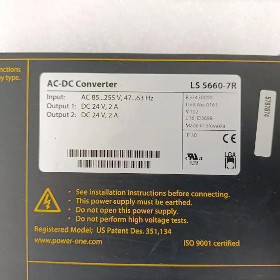 LS5660-7R Power-one AC-DC 컨버터오리지널 장치 전원공급장치 2X24V