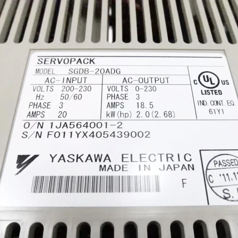 Yaskawa 서보 드라이브 신형 SGDB-20ADG 신속