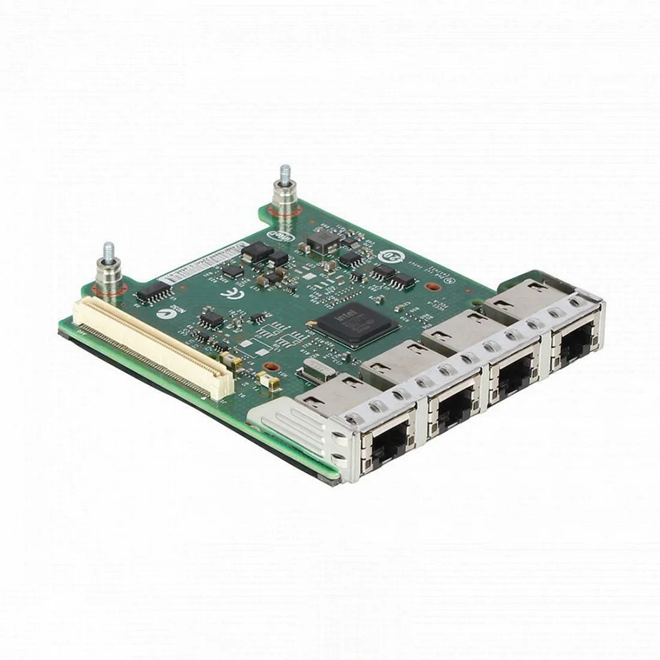 Dell I350-T4 네트워크 카드 쿼드 포트 1GbE RNDC NX3200 NX3300 R1XFC 0R 1XFC