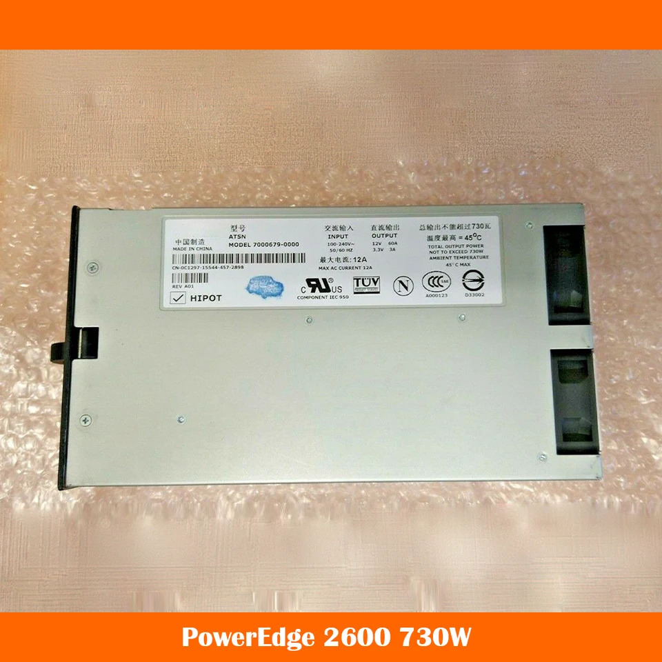 DELL PowerEdge 2600 NPS-730AB A 7000679-0000 서버 전원공급장치 C1297 0C1297 1M001 01M001 0FD828 730W