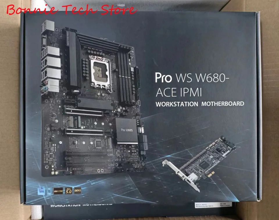 프로 WS W680-ACE IPMI 워크스테이션 마더보드 LGA 170012 세대 13 코어 프로세서