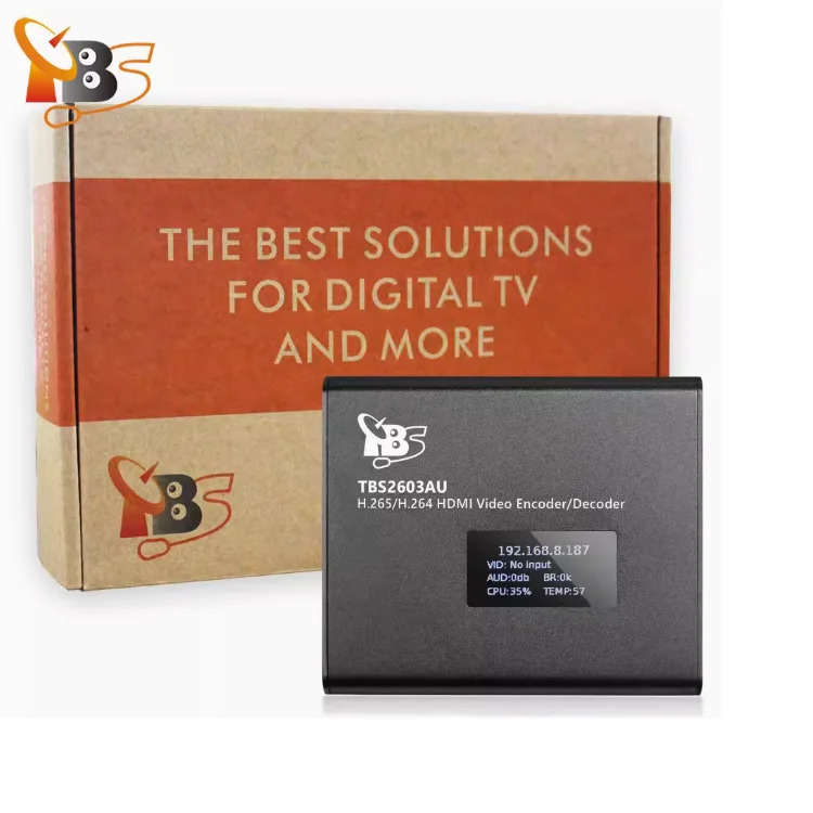 HDMI 비디오 인코더 프로 HD 인코더/디코더 MI/USB 녹음기 TBS2603au 지원 H.264/H.265