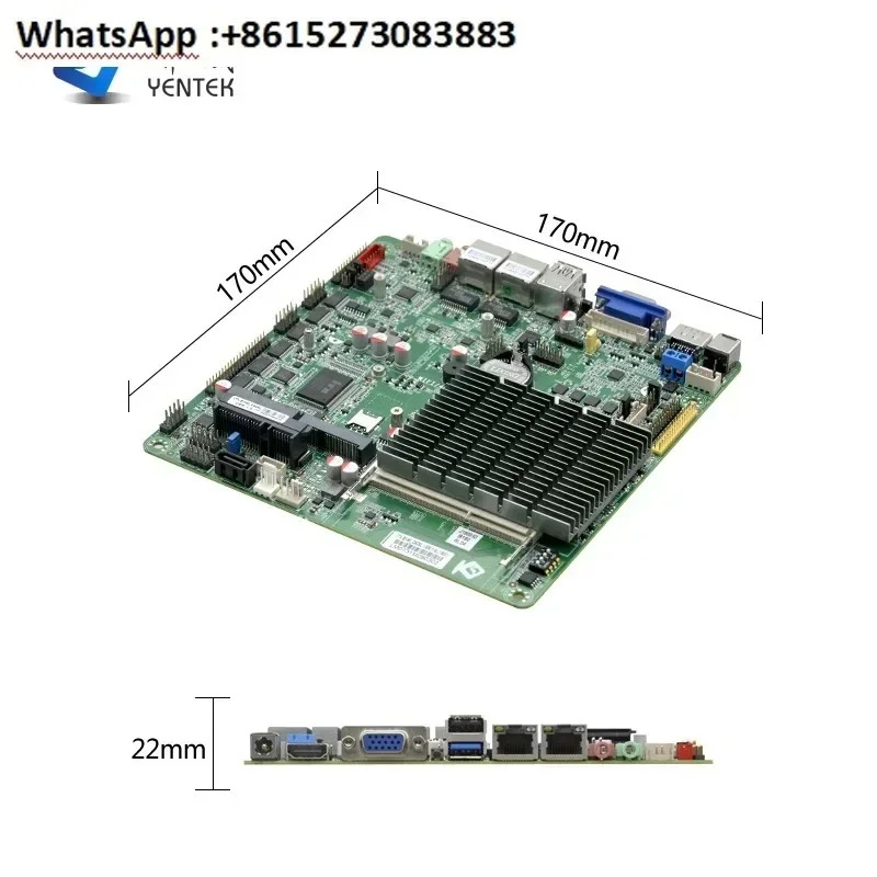 미니 ITX 산업올인원 컴퓨터 단일 이네트워크 포트 6 시리즈 B190 산업제어 마더보드 J1900 J1800