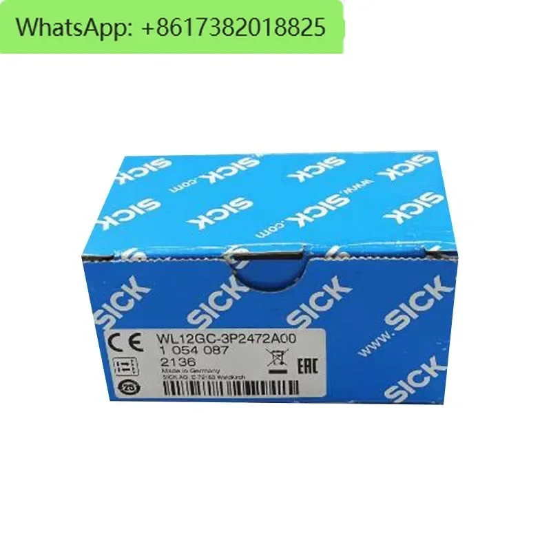 오리지널 WL12GC-3P2472A00 미러 반사 광전스위치 1054087 투명본체 미러는 광전성을 반사합니다