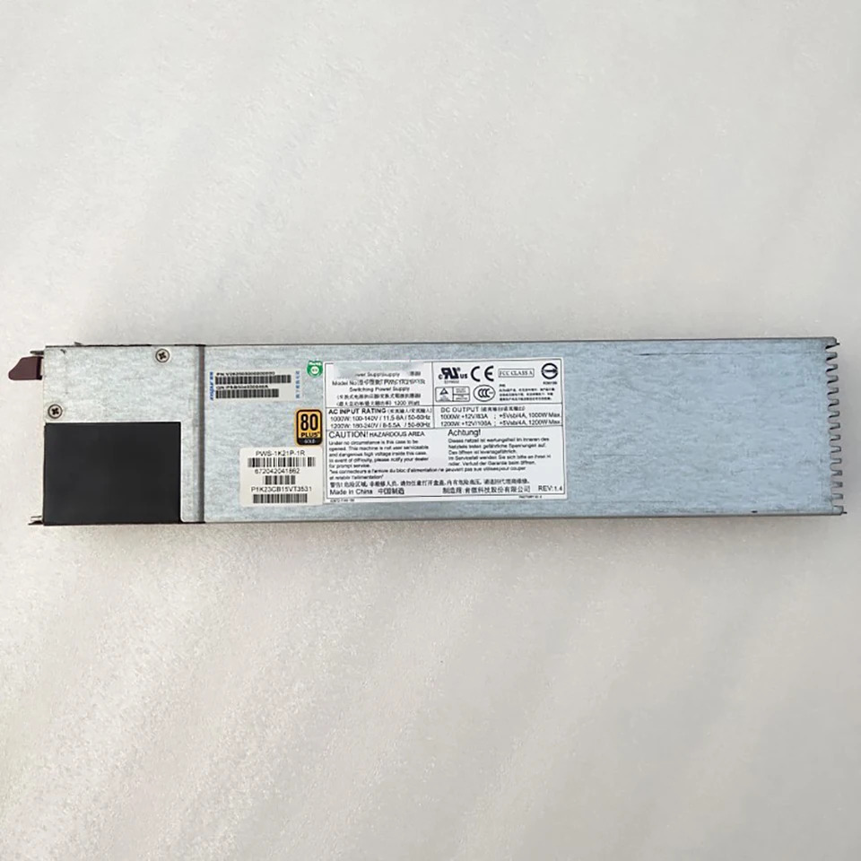 SUPERMICR PWS-1K21P-1R 데스크탑 1200W 전원공급장치 전체 리퍼