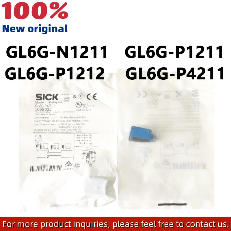 원본 GL6G 시리즈 GL6G-N1211 GL6G-P1211 GL6G-P1212 GL6G-P4211 광전스위치 센서
