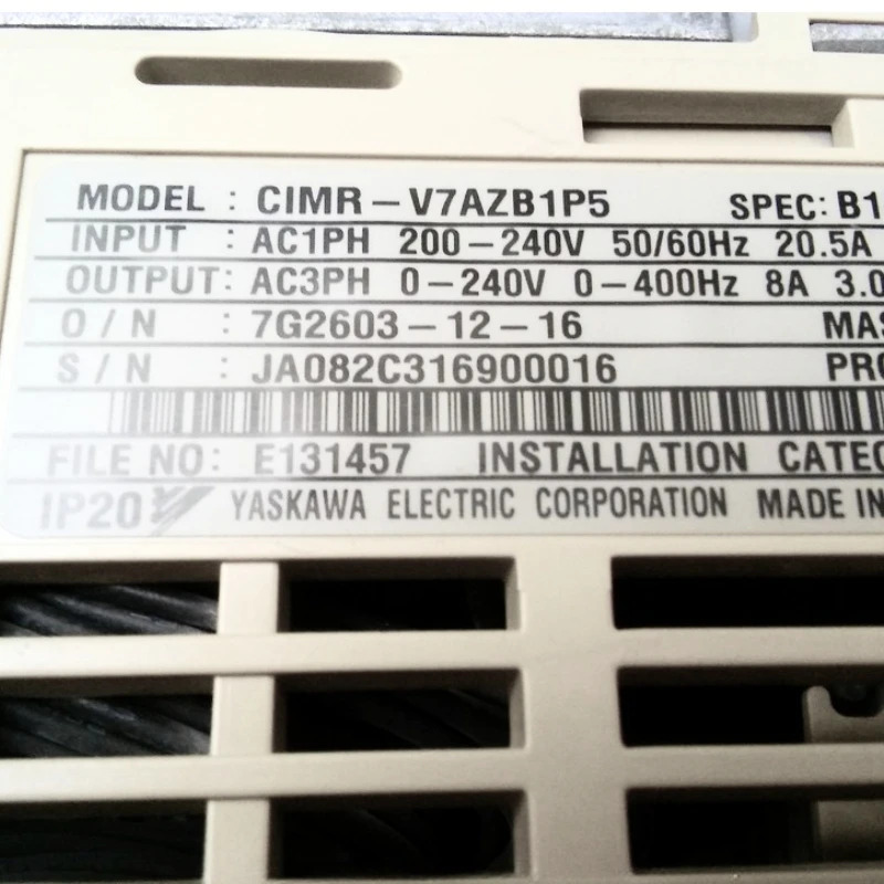 CIMR-V7AZB1P5 Yaskawa 인버터 신