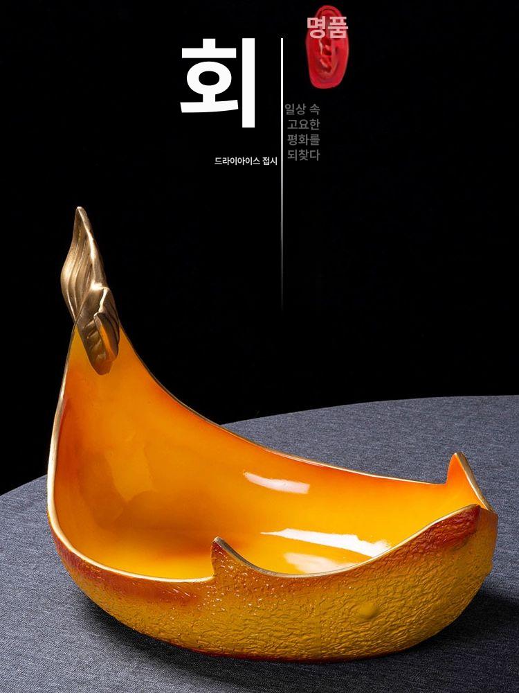 돌고래 접시 업소용 사시미 그릇 플레이트 스시 일식데코 아이스 플래터 일본 디자인 - 상세 이미지 4