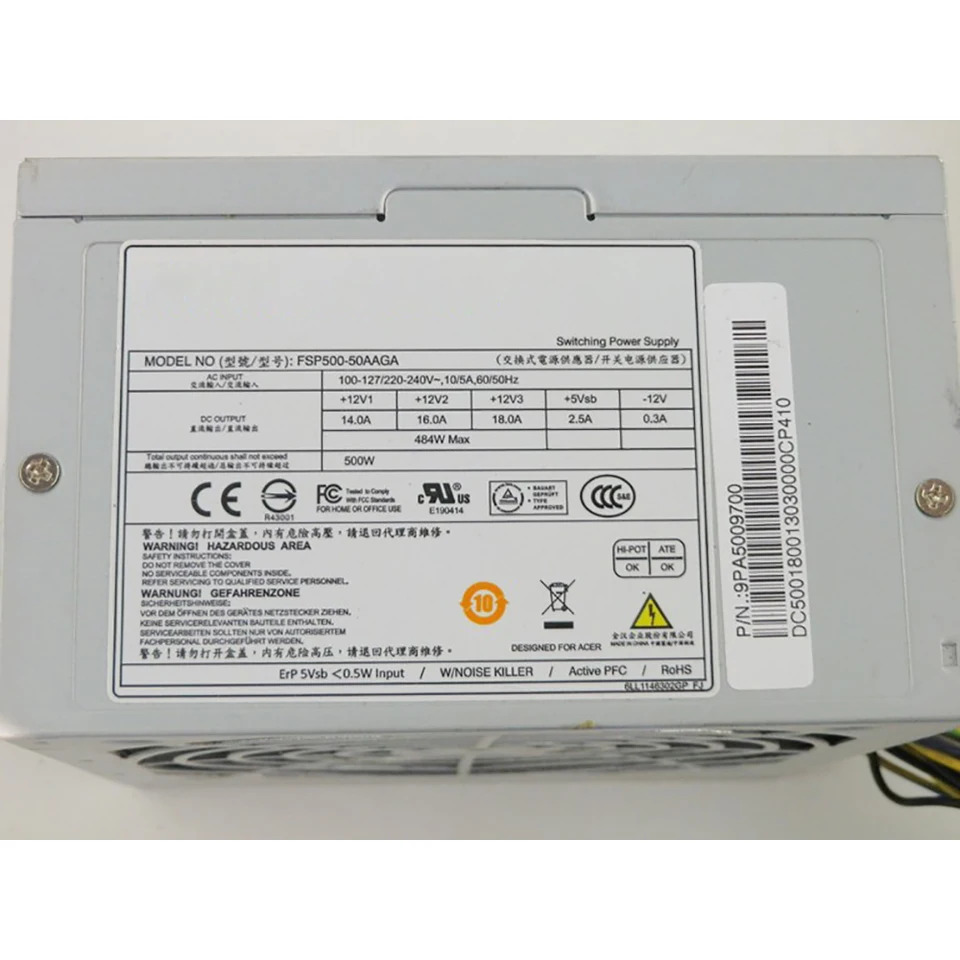 FSP500-50AAGA 전원공급장치 FSP500-50AGPAA 출력 500W 리퍼 완료