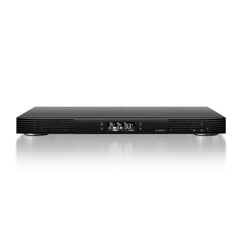 수신기, 앰프, DVR, AV 캐비닛 구성품, 디지털 비디오 레코더와 호환되는 AC Infinity AirCOM T10, 조용한 냉각 송풍기 팬 시스템 17인치 전면 배기 - 상품 이미지