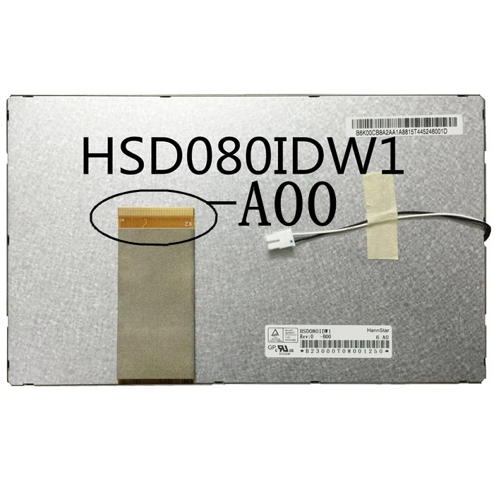 자동차 DVD 내비게이션 LCD 외부 화면 신 8 인치 HSD080IDW1 A00 C00 C01