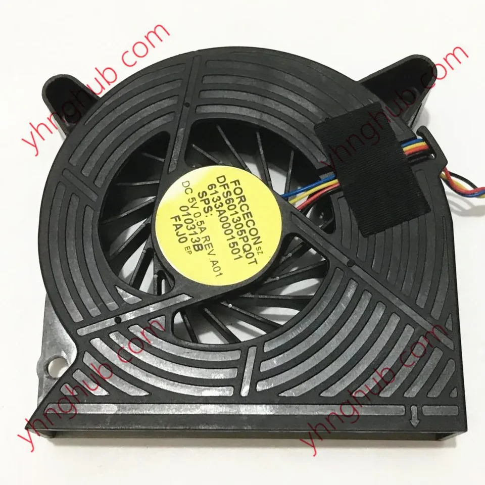 Foron 4-와이어 서버 냉각팬 DFS601305PQ0T FAJ0 6133A0001501 DC 5V 0.5A