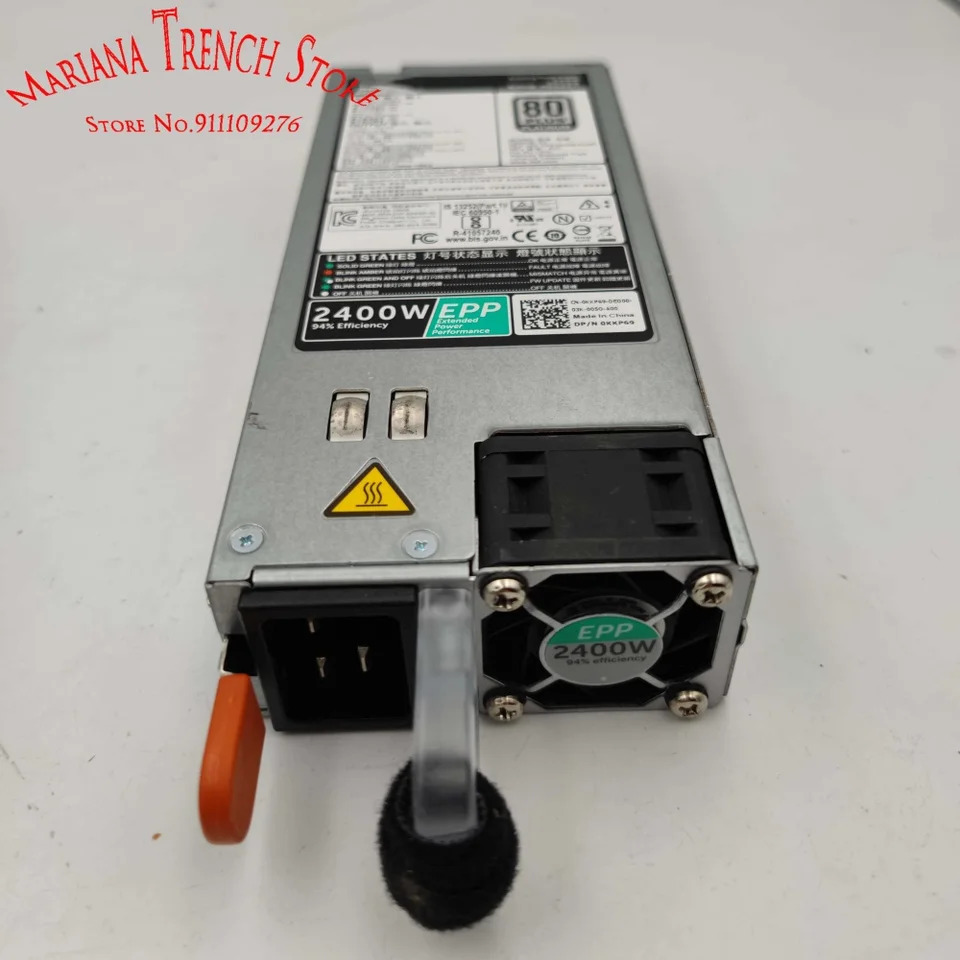 DELL 랙 서버D2400E-S2 EPP 2400W 스위칭 전원공급장치 94% 효율 80 플러스 플래티넘