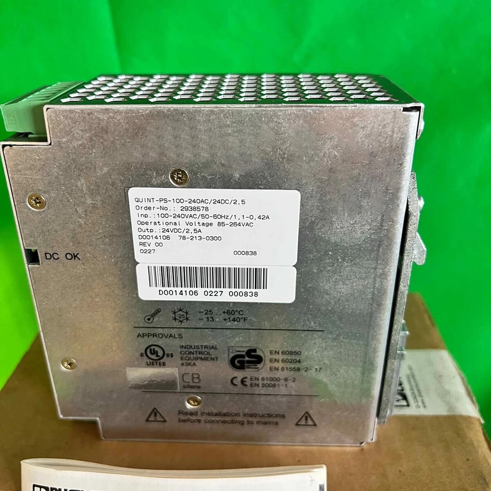 스위칭 전원공급장치 미세 2938578 QUINT-PS-100-240AC 24DC 2.5 QUINT POWER 24VDC 2.5A 신