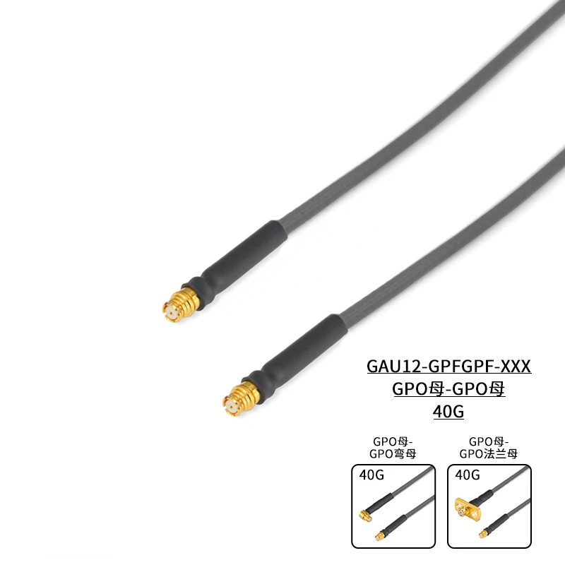 GPO SMP 암-암 유연케이블 어셈블리 047 시리즈연결 유연저손실 케이블 40G GAU12