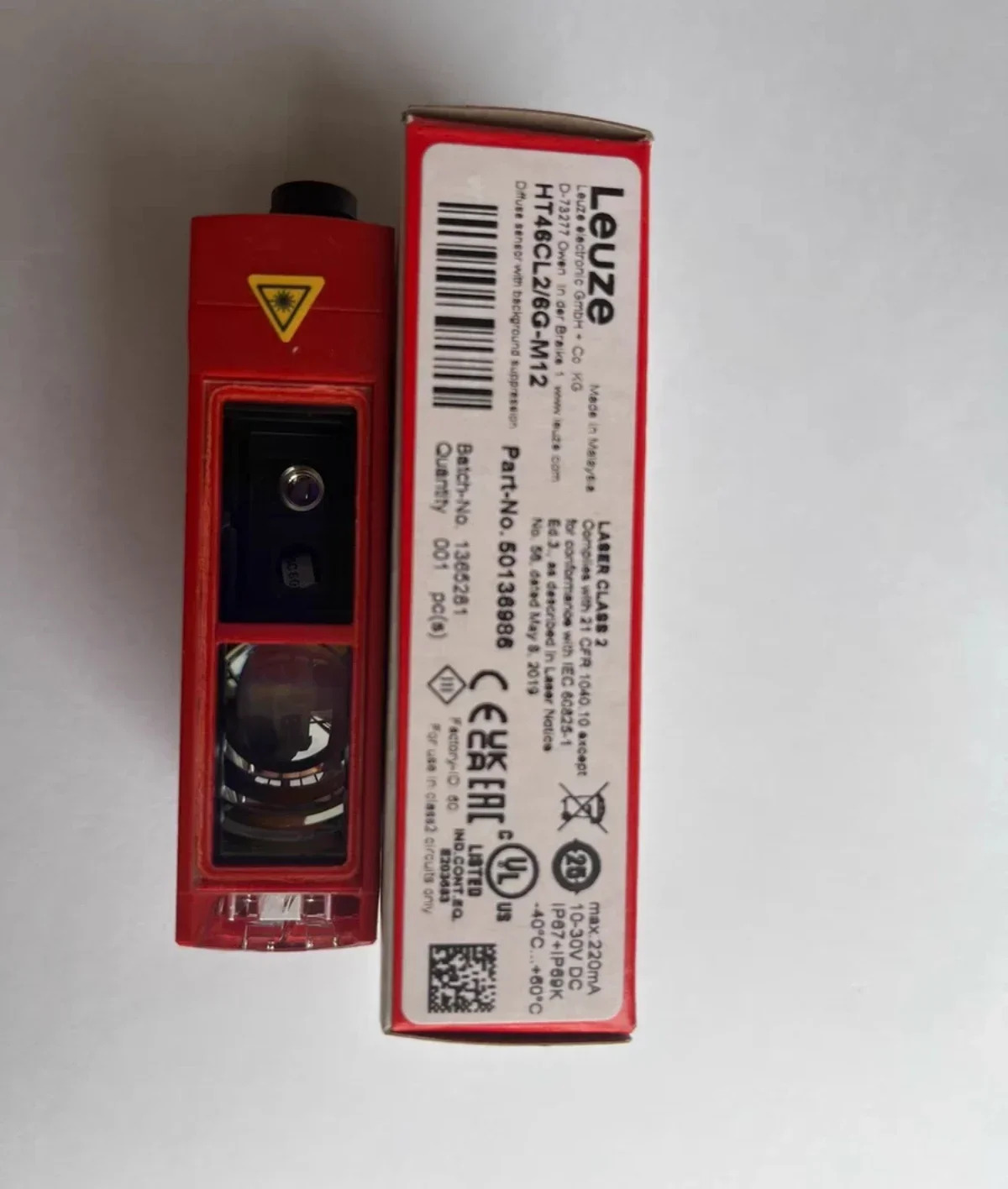 LEUZE 레이저 광전센서 납품 50136986 독일 HT46CL2 6G-M12