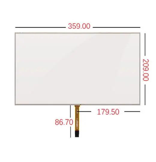 359x209 15.6 인치 터치 스크린 노트북 액정 저항 4 라필기 짙어지면서 산업 유리 ST156001
