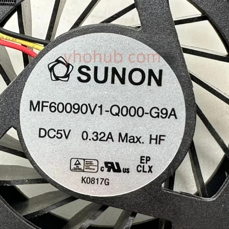 SUNON MF60090V1-Q000-G9A 냉각팬 3 선 서버 CQ32 G32 DC 5V 0.32A