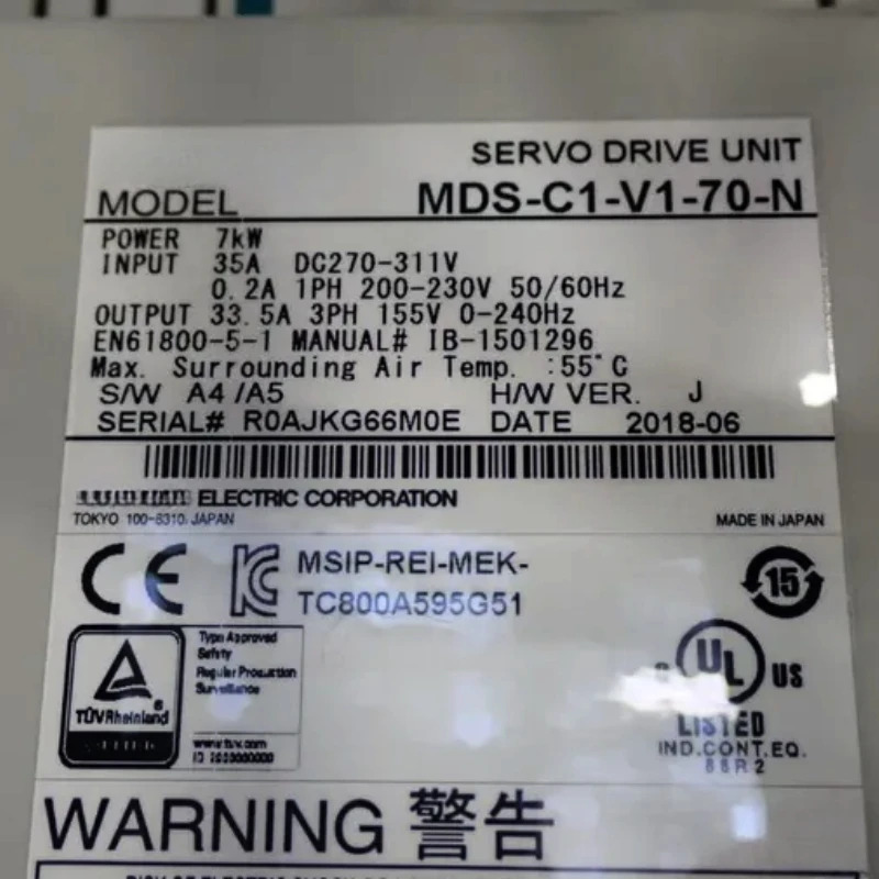 새 MDS-C1-V1-70-N 서보 드라이브