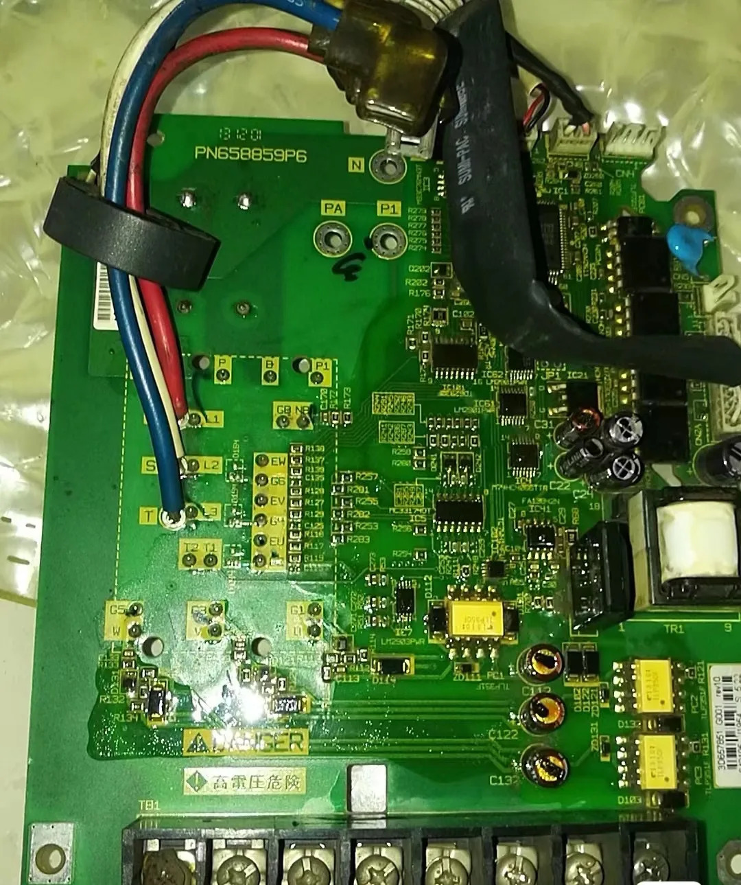 전원 보드 PN 658859 P6 2.2kw 658860 3kw상태로 리퍼