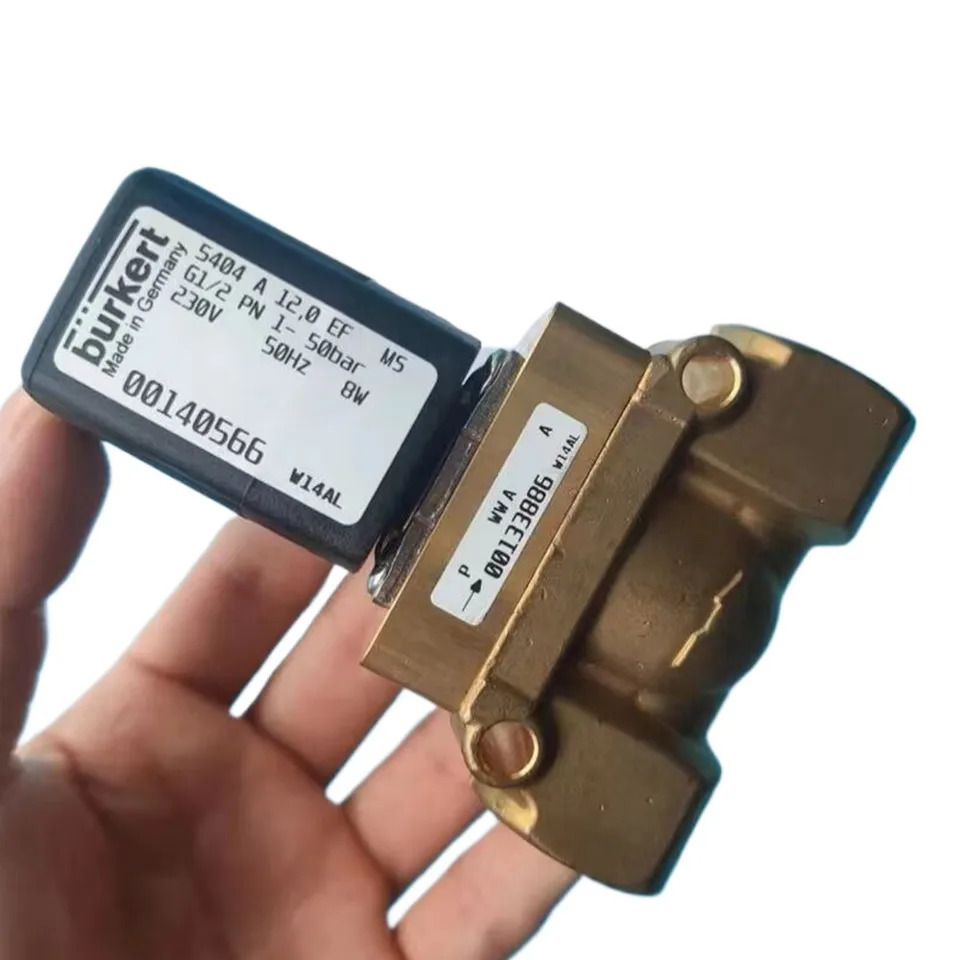 00126140 버커트 솔레노이드 밸브 0 10bar 3/2 방향 황동 본체 G1/4 6014 C AC220V