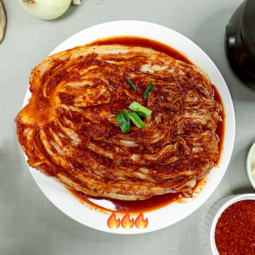 실비김치 특제양념 초매운 배추김치 매운 2kg - 상품 이미지