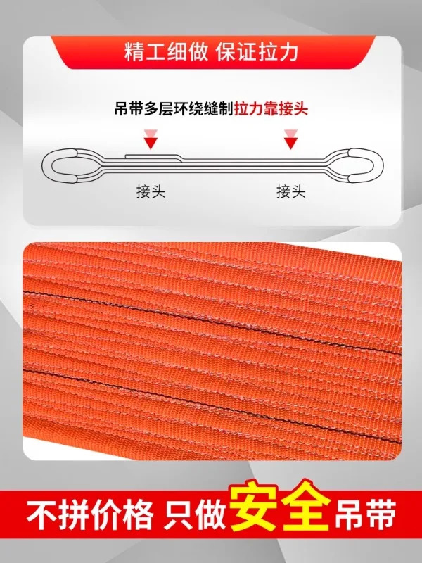 산업 표준 플랫 벨트 리프팅 로프 크레20 톤 용량
